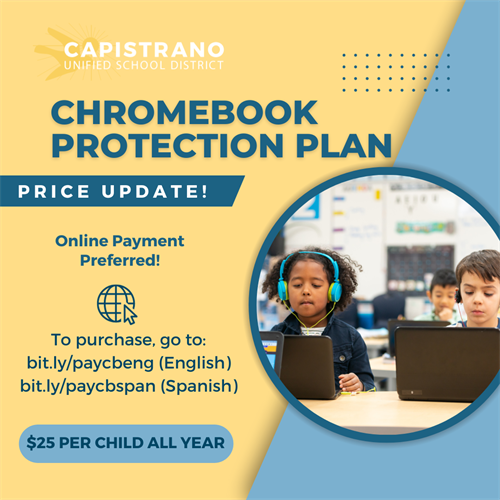 Chromebook Protection Plan flyer